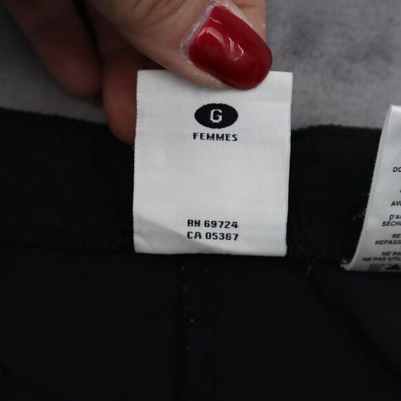 Columbia Shorts Womens L Black Belted High Rise Cargo Active Pull On Bottoms - Picture 13 of 16